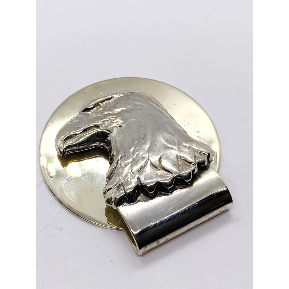 Authentic Tiffany & Co Silver Eagle Money Clip Sterling Silver 925